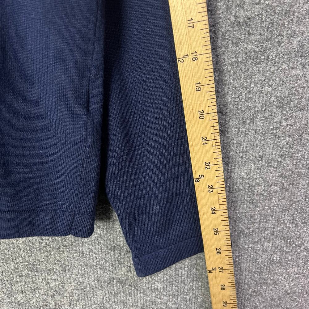 RLX Ralph Lauren Mens‎ M Blue Wool Blend USA 2018 Crew Neck Pullover Sweater - Picture 6 of 11